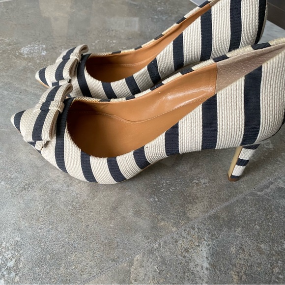 J. Crew Striped Pumps with Bows - Picture 12 of 15